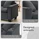 preview thumbnail 7 of 55, Roomfitters 100 x 59" Modern Convertible L-Shaped Sectional Sofa with Free Pillows, 4-Seat Suede Velvet Sleeper Sofa
