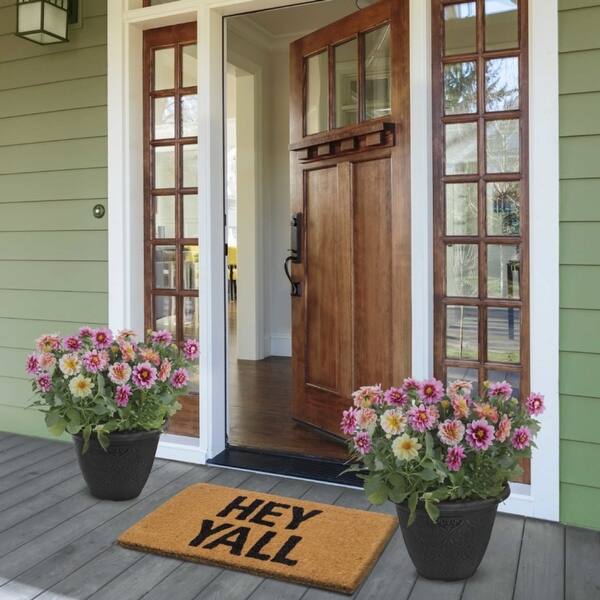 Shop Fab Habitat Hey Yall Doormat 18 X 30 Extra Thick Handwoven
