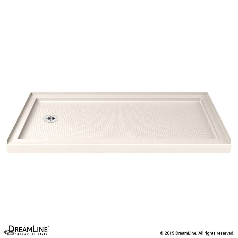 DreamLine Infinity-Z 30 in. D x 60 in. W x 74 3/4 in. H Sliding Shower Door and Shower Base Kit