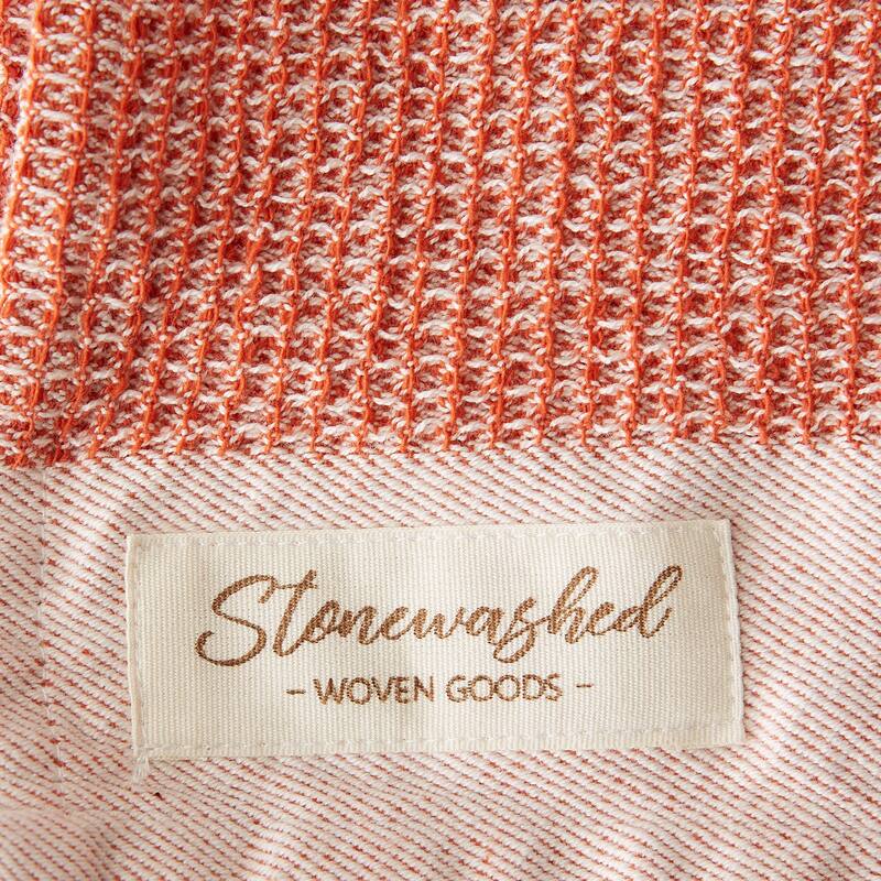 DII Washed Waffle Woven Dishtowel Set of 2