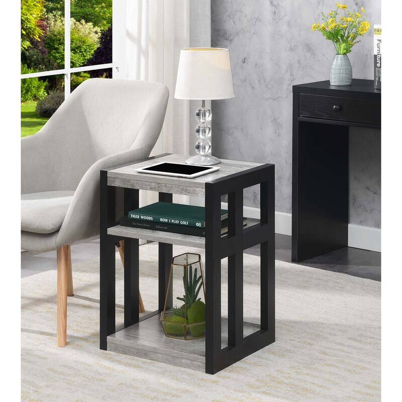 Convenience Concepts Monterey End Table with Shelves