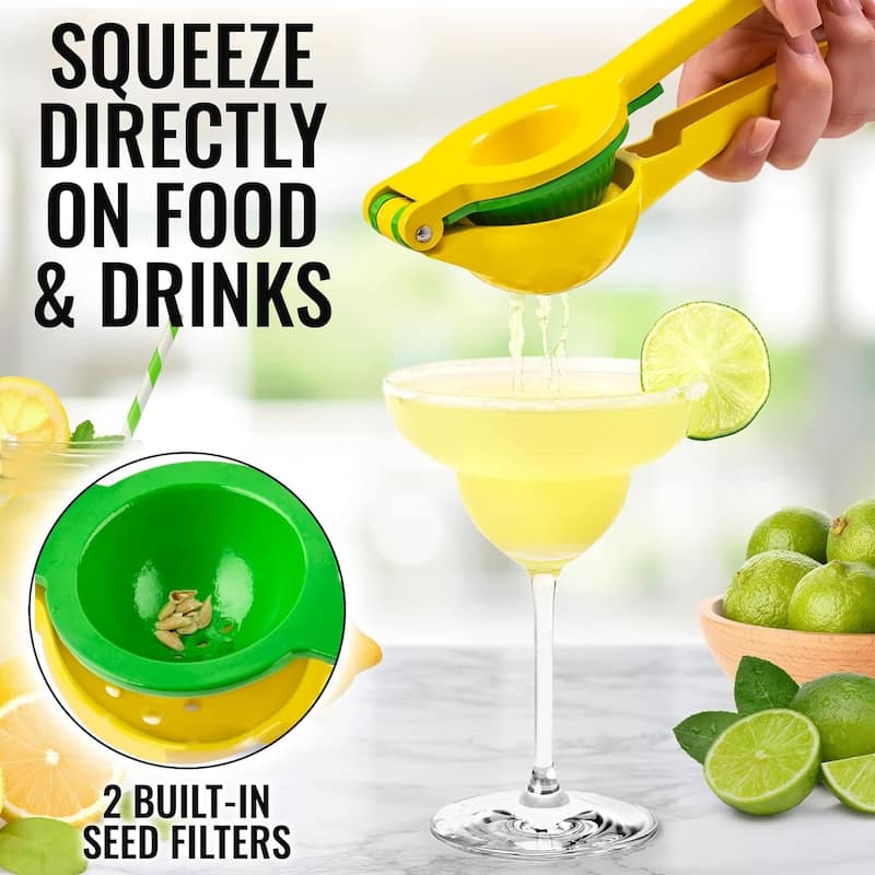 Zulay Kitchen Metal 2-In-1 Lemon Squeezer Manual