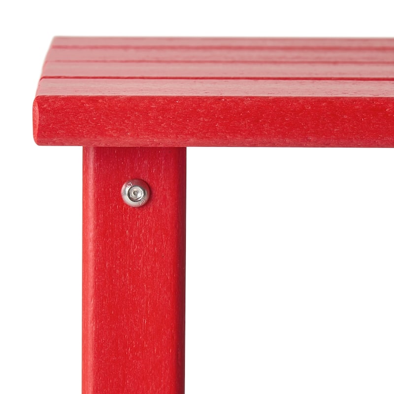 Polytrends Laguna Hdpe All Weather Outdoor Patio Square Side Table