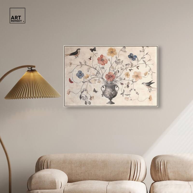 Antique Bouquet Canvas by Art Remedy