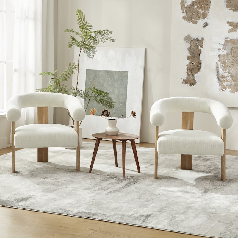 Accent Chair/Armchair Living Room Chair with Solid Wood Frame