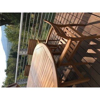 Amazonia Teak Chiesa 11 piece Oval Extendable Patio Dining Set