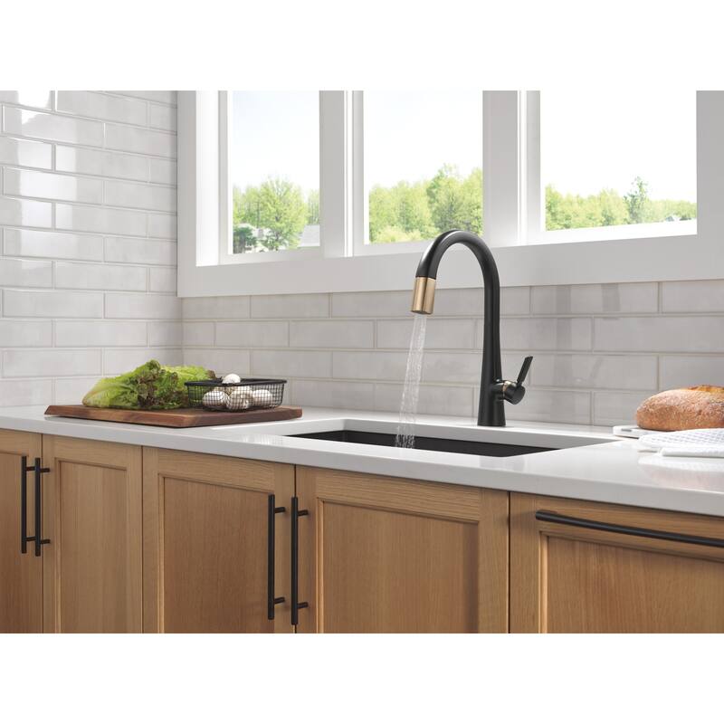 Delta 9191-PR-DST Monrovia 1.8 GPM Deck Mounted Pull Down Kitchen