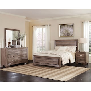 Kauffman Farmhouse 4-piece Panel Bedroom Set