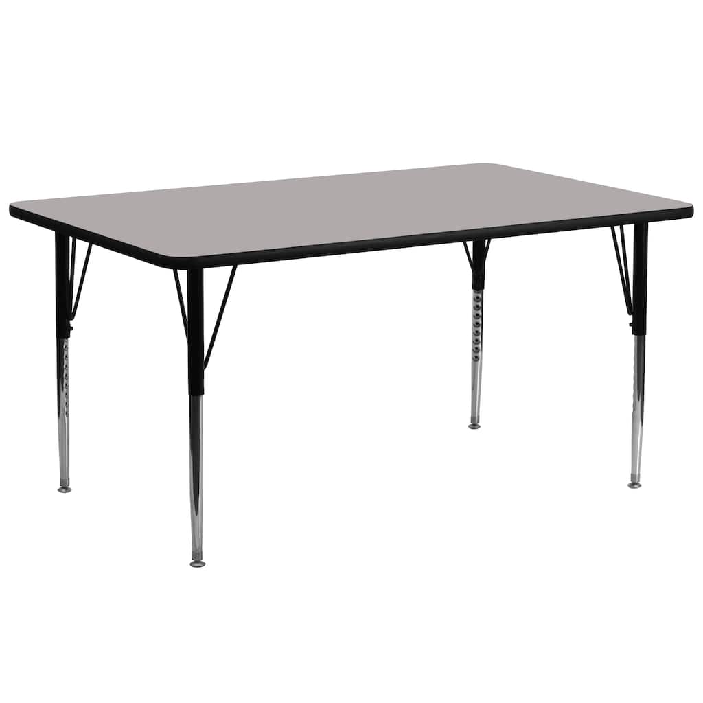 30''W x 72''L Rectangular HP Laminate Activity Table - Adjustable Legs