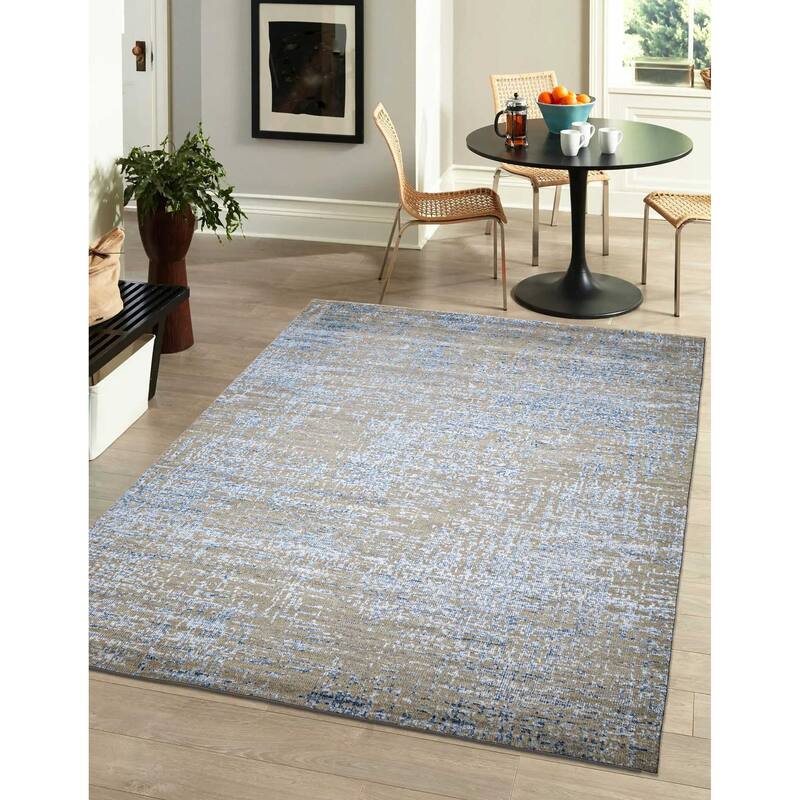 ECARPETGALLERY Hand-knotted Elysian Taupe Silk, Wool Rug - 8'2 x 11'7