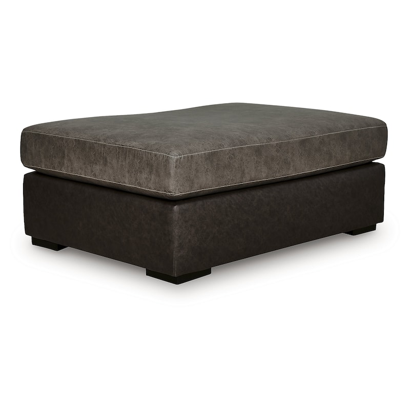 Signature Design by Ashley Helson Brown/Gray Oversized Accent Ottoman