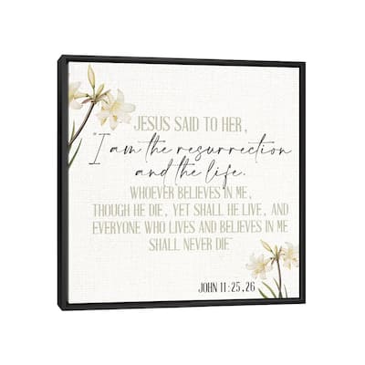 iCanvas "Jesus Said" by Kimberly Allen Framed Canvas Print