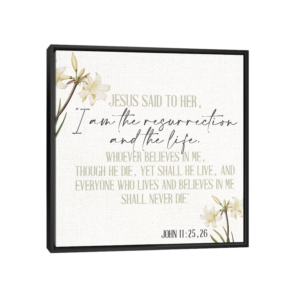 iCanvas "Jesus Said" by Kimberly Allen Framed Canvas Print