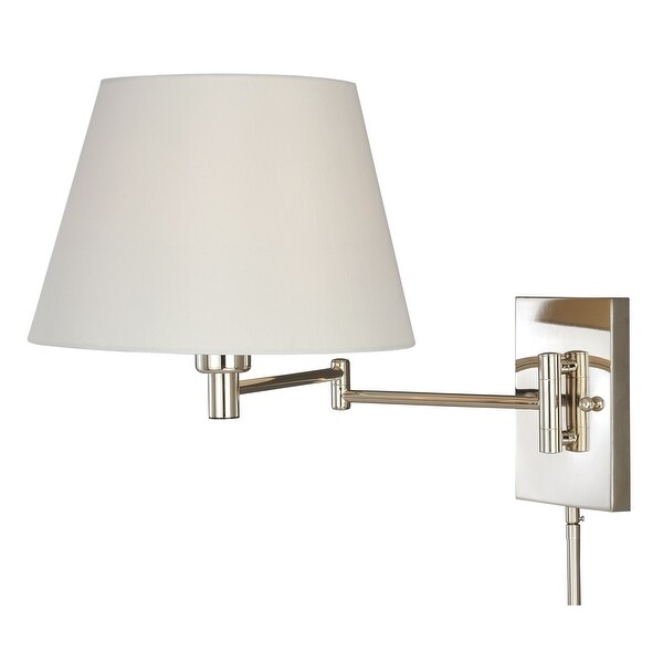 Chapeau Plug In Polished Nickel Cone Motion Sensor Swing Arm Wall