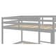 preview thumbnail 23 of 34, Twin over Twin Low Height Design Floor Bunk Bed,Spacious for home