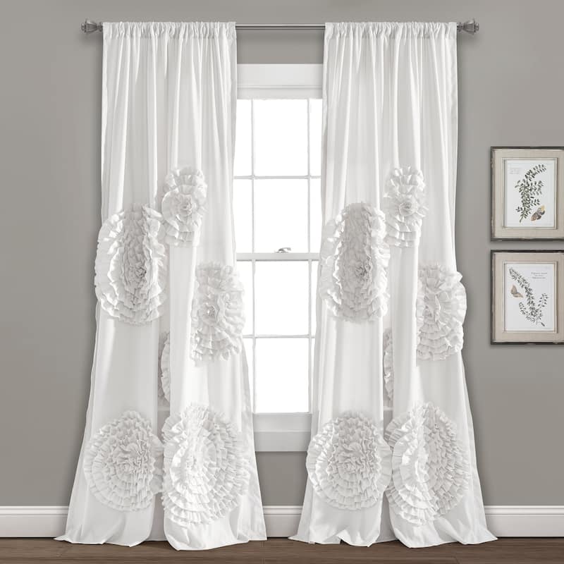 Silver Orchid Ince Flora Curtain Panel