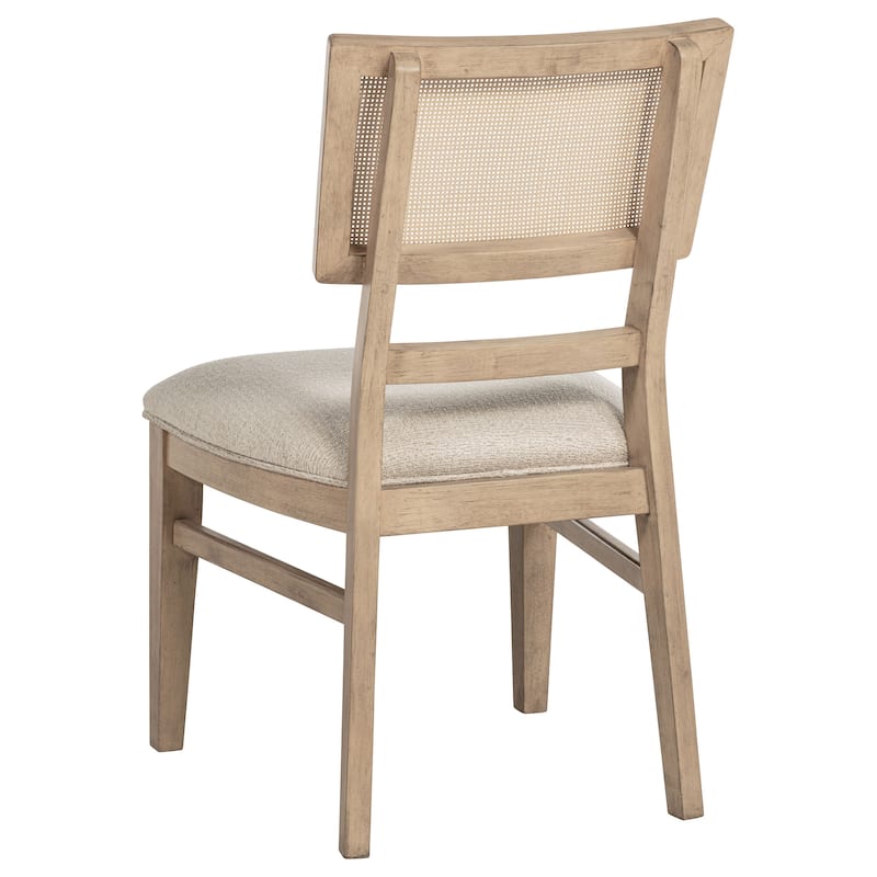 Kailani Rattan Cane Dining Side Chair Beige Oak (Set of 2) - 20.5" x 22.25" x 35"