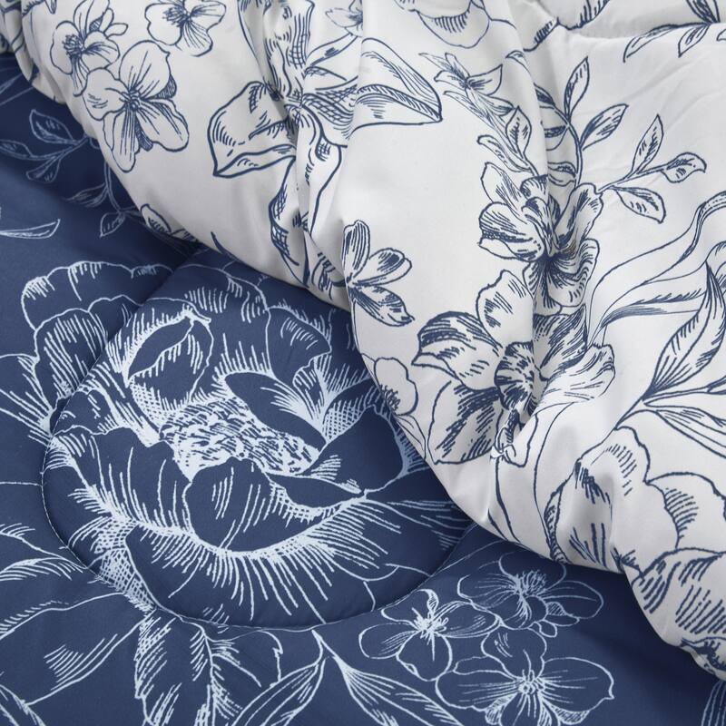 Wonderful Sophia 5-Piece Floral Pattern Comforter Set