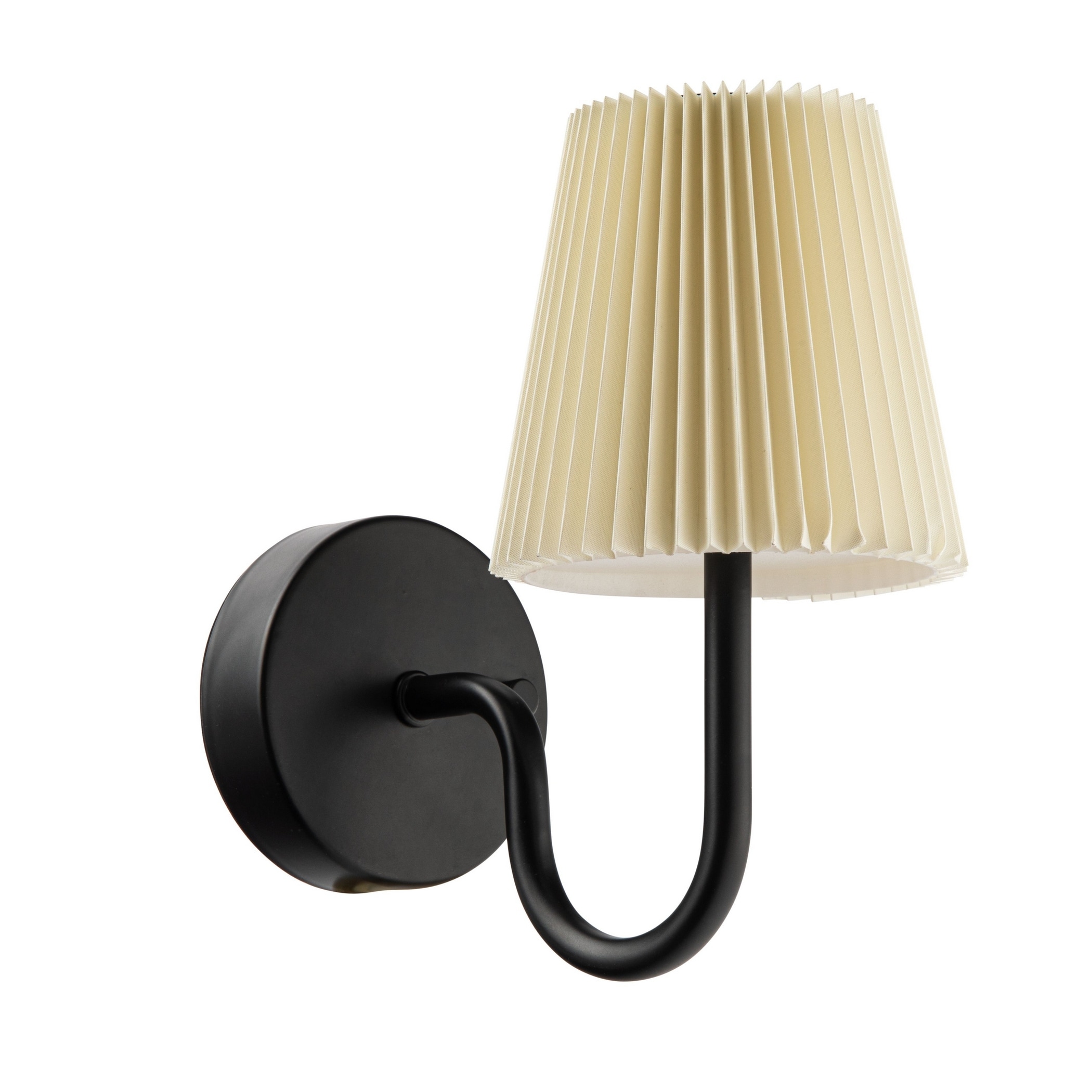 Bell + Howell Wall Light Pleated Fabric 2 Pack Rechargeable LED Wall Sconces Cordless Dimmable Touch Control