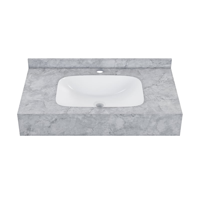 Swiss Madison SM-WS260 Avancer 35-7/16" Rectangular Ceramic Wall - Storm Grey