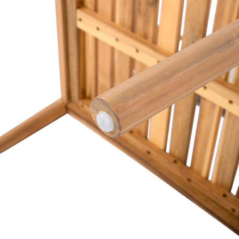 Christopher Knight Home-Eulalia 7 Piece Acacia Wood Outdoor Dining Set