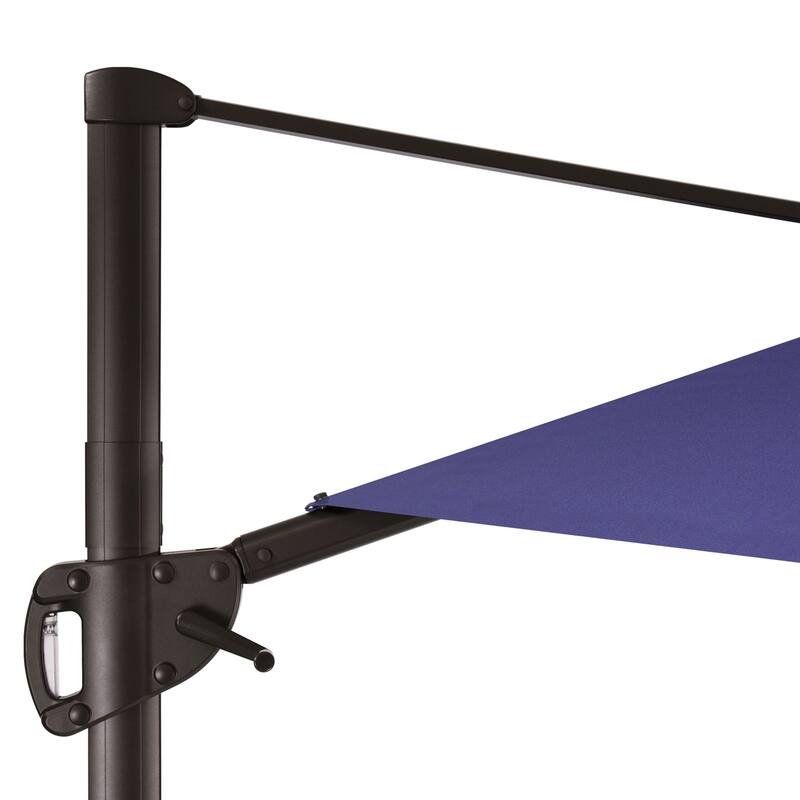 VredHom Dual Wind Vent Offset Cantilever Patio Umbrella with Base