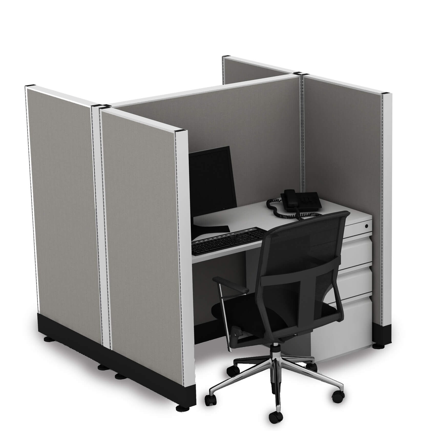 Shop Office Cubicle Desk 53h 2pack Cluster Unpowered Free