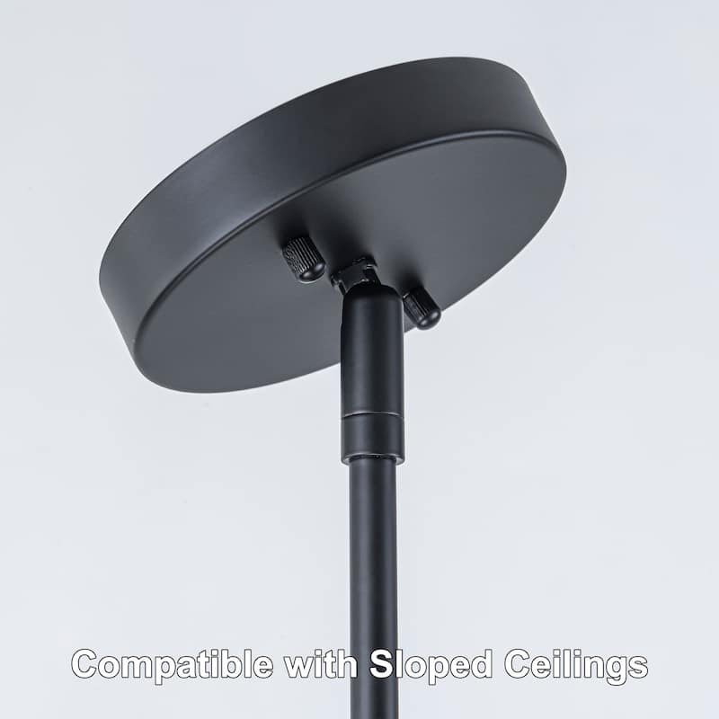 Starsky 3-Light Modern White Linear Drum Fabric Kitchen Island Light