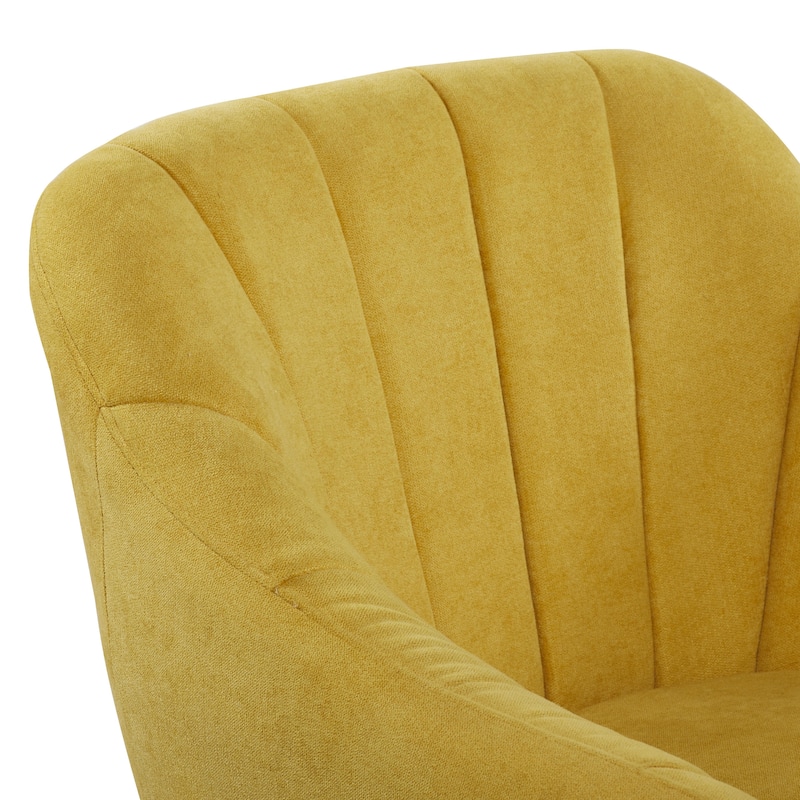 Polyester Living Room Accent Chair - Black, Blue, or Yellow - Roche River Decor