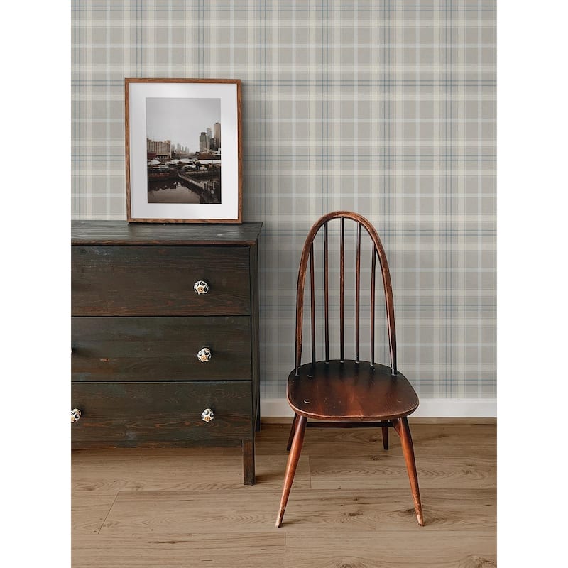 NextWall Tailor Plaid Peel and Stick Wallpaper