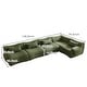 preview thumbnail 5 of 4, JASIWAY L-shaped Teddy Velvet Upholstered Sectional Sofa Modular Sofa