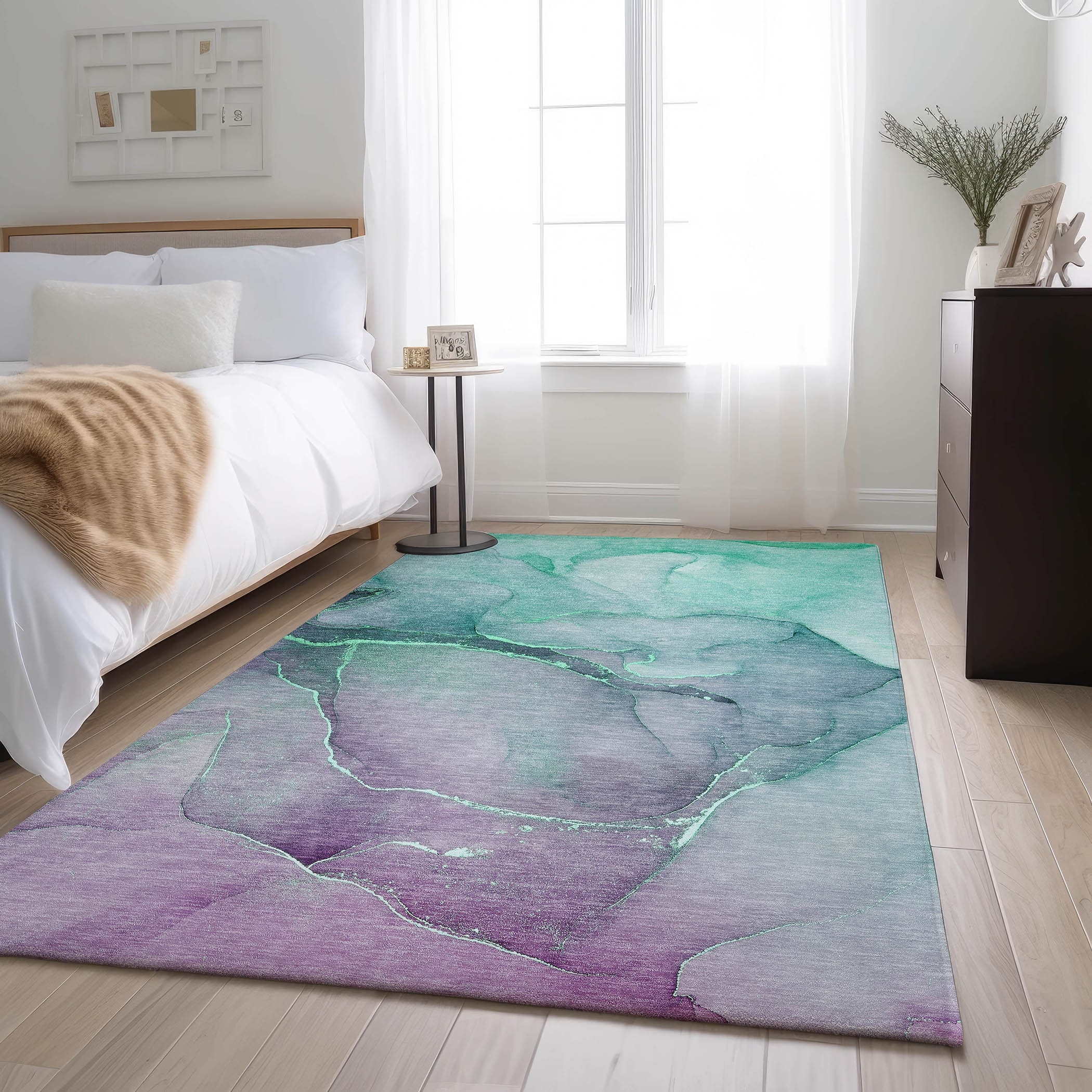 Premium Washable Super Soft Contemporary Abstract Mayfield Rug