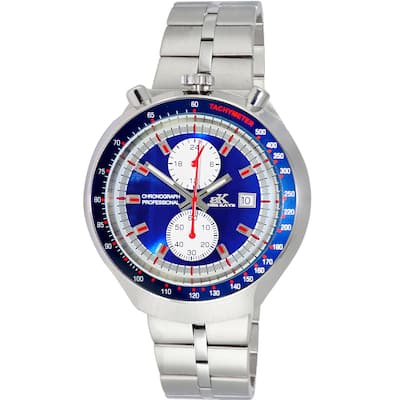 Adee Kaye Men's Muscle Blue Dial Watch - AK5662-MBU - 6 (36)
