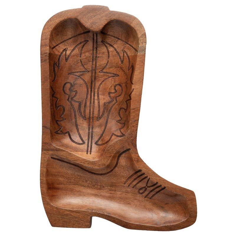 Wood Shaped Serving Bowl