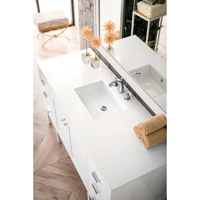 James Martin Vanities E444-V60S-3WZ Addison 60" Free Standing Single