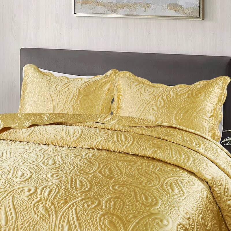 3-Piece Paisley Design Lightweight Bedding Set