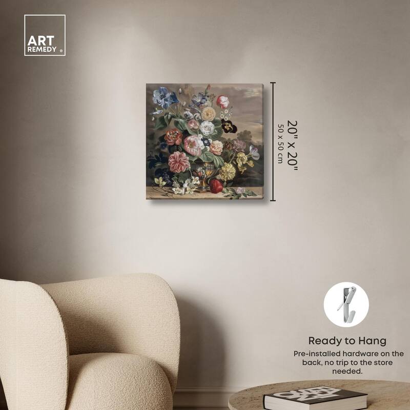 Classical Dream Vase II Canvas by Art Remedy, Gallery Wrapped