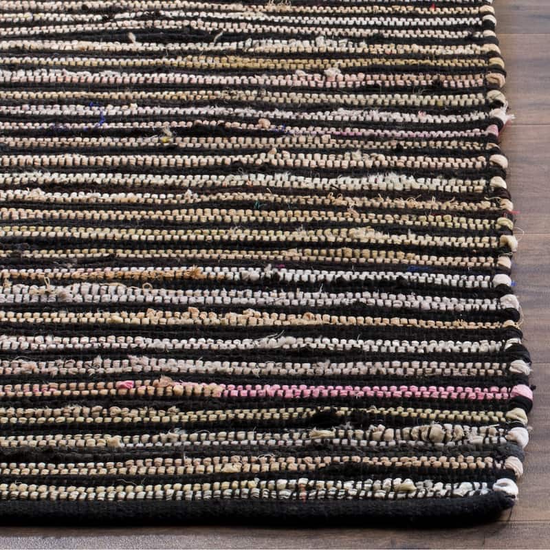 SAFAVIEH Handmade Rag Rug Sevim Casual Stripe Cotton Rug