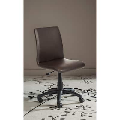 SAFAVIEH Marcie Brown Desk Chair - 18.1" x 22.4" x 32.5" - 18Wx22Dx33H