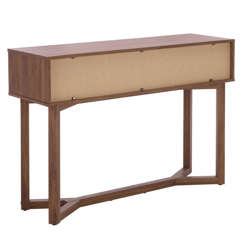 SAFAVIEH Home Ilyum Tambour Door Console Table - 47"W x 14"D x 32"H