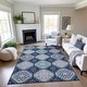 preview thumbnail 45 of 99, Premium Washable Super Soft Global Modern Mayfield Rug Navy - 10' x 14'