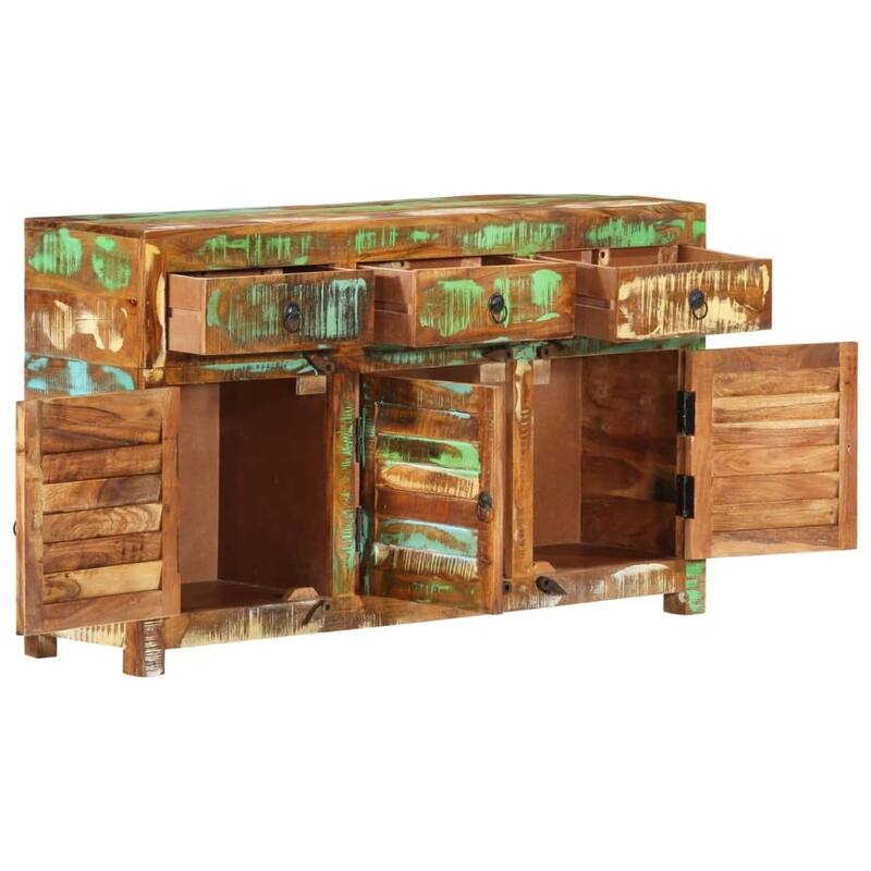 vidaXL Sideboard 43.3"x11.8"x25.6" Solid Wood Reclaimed - 43.3" x 11.8" x 25.6"