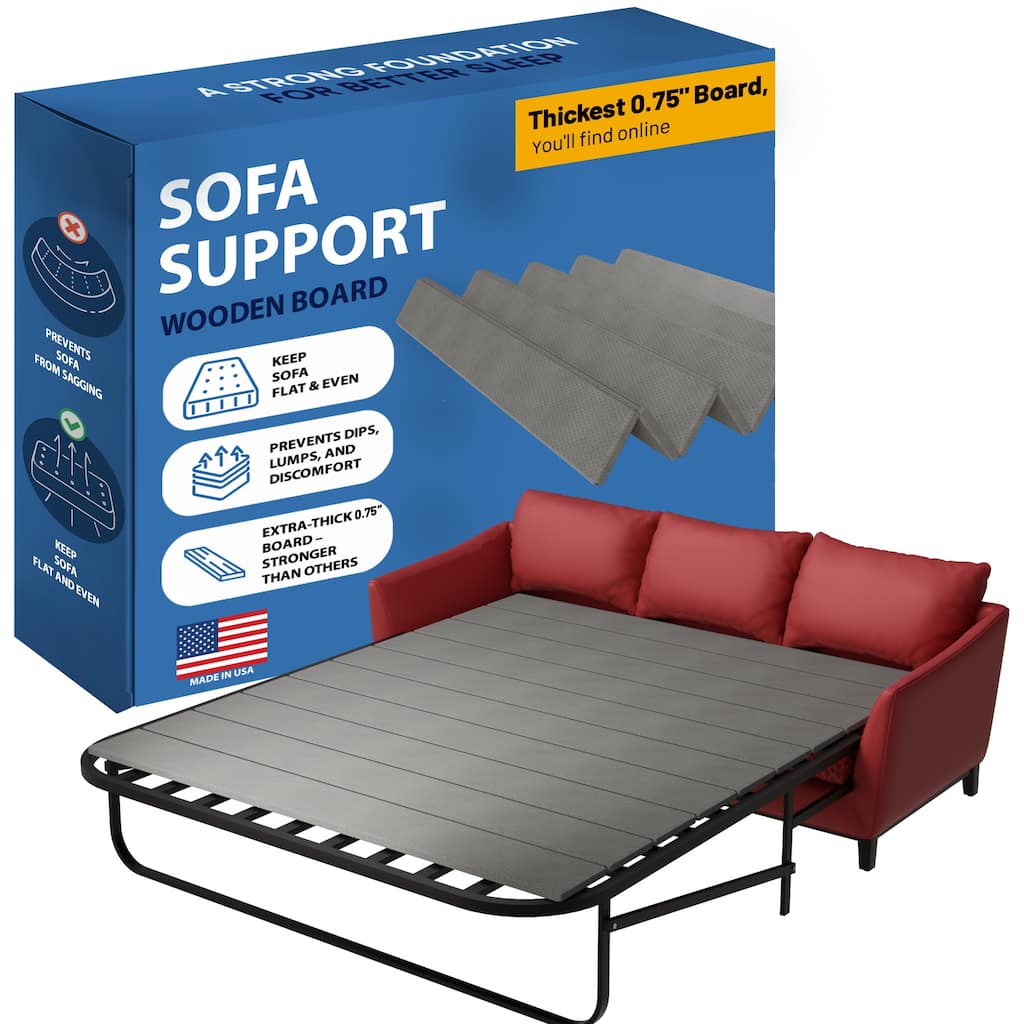 Heavy Duty Sleeper Sofa Support Slats, Reinforced Under Cushion Panel for Sofas and Bed Support, Pull Out Couch Mattress Board