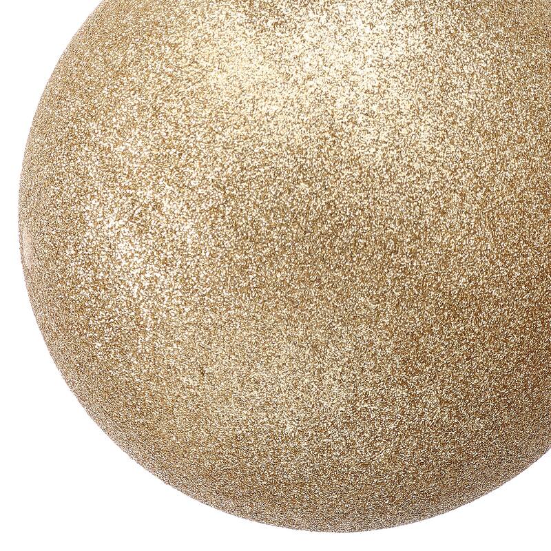 140mm Shatterproof Plastic Glitter Ball Set of 2
