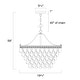 preview thumbnail 7 of 11, Antique Bronze 6-Light Glam Crystal Chandelier - Antique Bronze