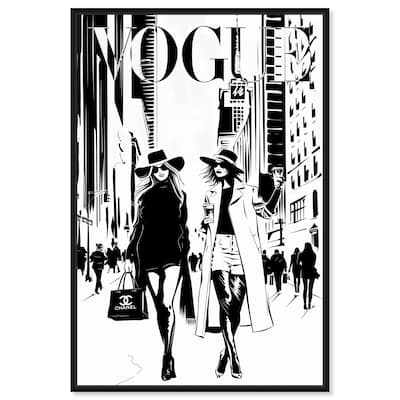 Shopping Gals Cover Canvas by Art Remedy
