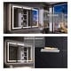 preview thumbnail 64 of 82, Modland 48"-72"W x 36"H Lighted Bathroom Medicine Cabinet with Backlit & Frontlit Modes,Anti-Fog