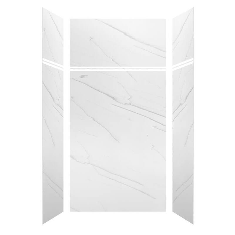 Transolid LWKX48367224 Lusso 96" H x 48" W x 36" D Three Wall Alcove