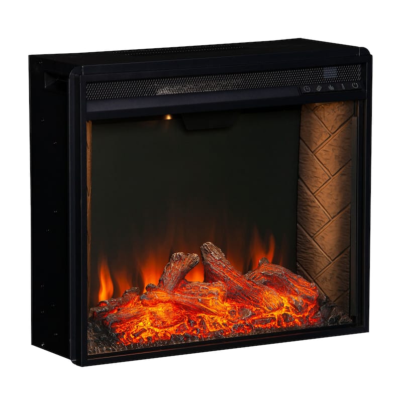 SEI Furniture 23-inch Criss-Cross Electric Firebox - 24"W x 9"D x 20"H