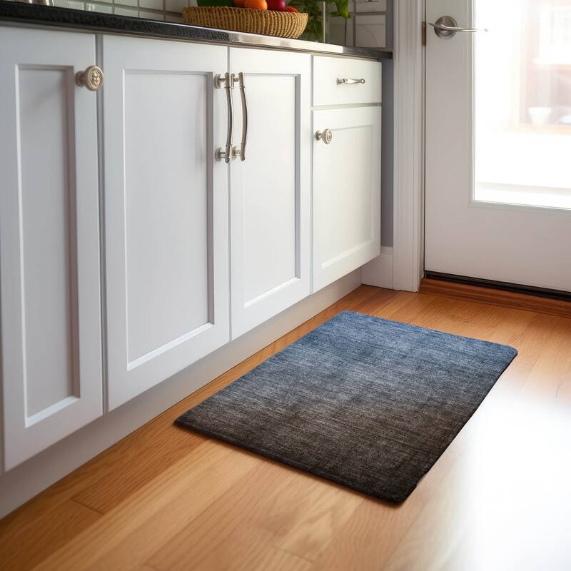 Premium Washable Super Soft Ombre Solid Mayfield Rug - Chocolate - 1' 8" x 2' 6" - Rectangle